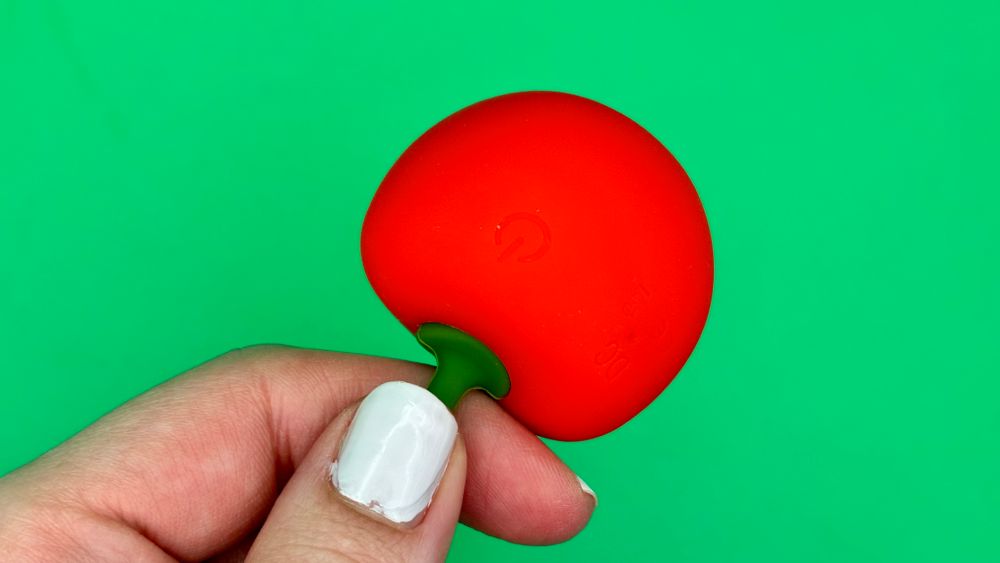 Me holding the Cherry Emojibator
