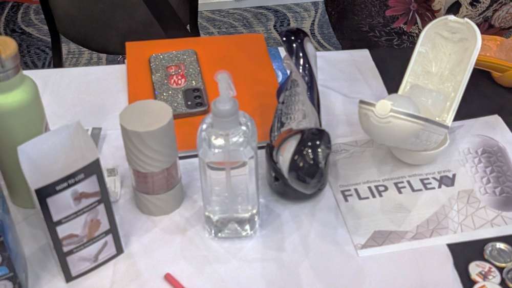 The Tenga booth with Flip Flexy