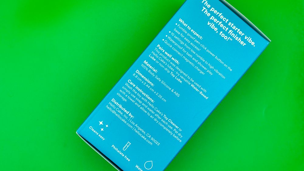 The description on the back of the box