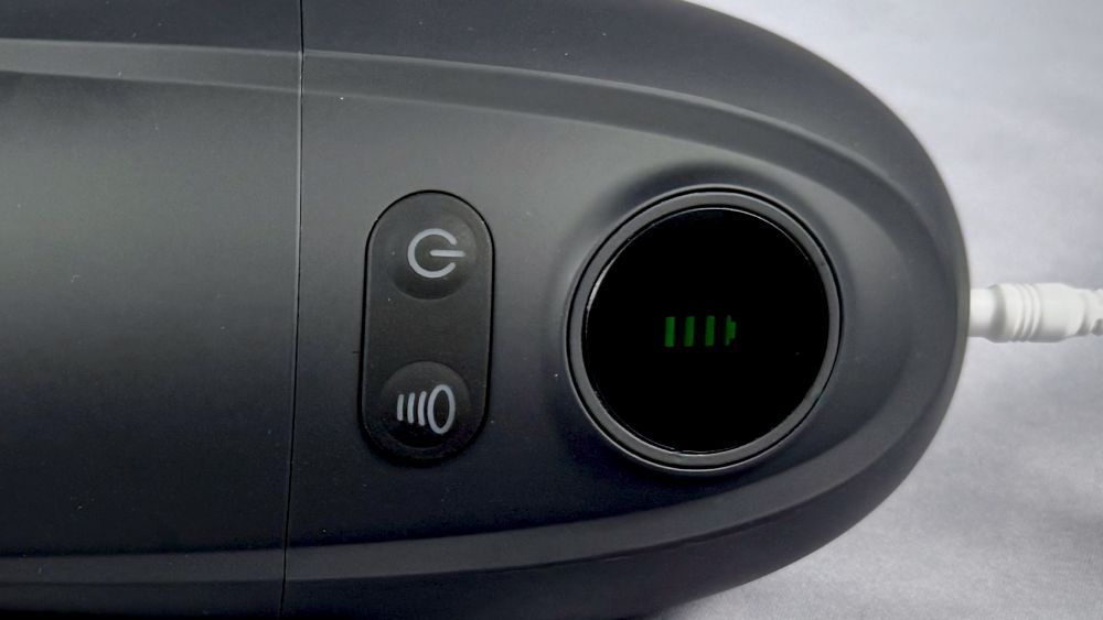 The control button and LED display